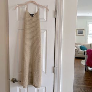 Neutral crocheted Banana Republic dress!